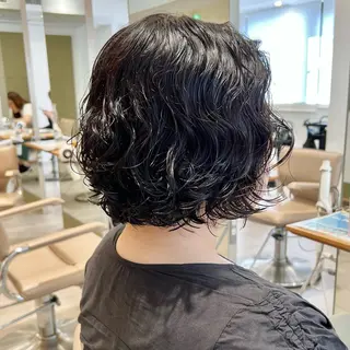 ミディアム パーマ メンズカット /パーマ🍀田畑玖音のヘアスタイル