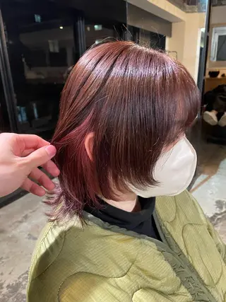 ショート 顔まわり/W カラー/リョウのヘアスタイル