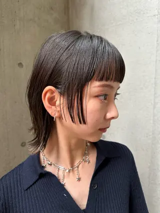 ショート 似合わせカット /パーマ岡本淳平のヘアスタイル