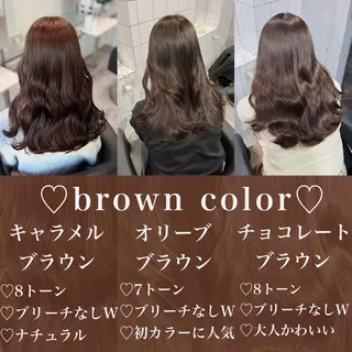 セミロング カラー 韓流トレンドヘア 🎀RINAKO🎀のヘアスタイル