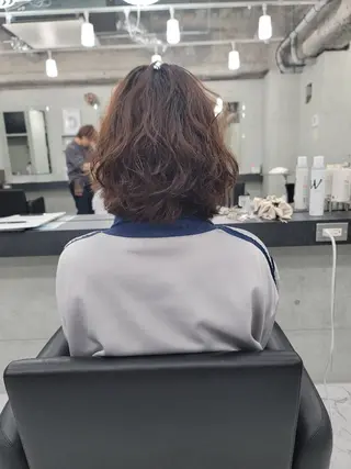 ミディアム パーマ ❇️安達 優心❇️ レイヤー/艶髪特化のヘアスタイル