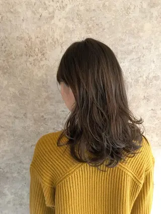 ミディアム カラー 髪質改善/美髪ケア ✨岡野右京のヘアスタイル