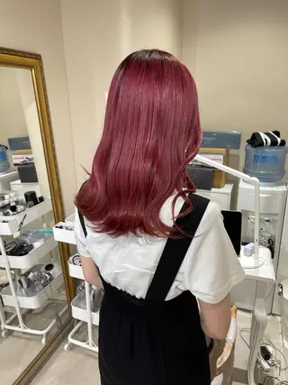 ロング カラー ムラ修正.ブリーチ エクステ🤍アミルのヘアスタイル
