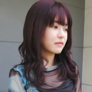 セミロング yuma/ブリーチ なし/透明感/暖色のヘアスタイル