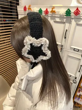 セミロング 坂庭 美夢のヘアスタイル