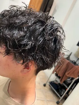 パーマ メンズ SALOWIN 川越所属・髪質改善⭐️透明感 カラーノグチショウタのヘアスタイル