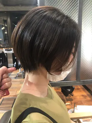 ショート カラー 上品な大人レイヤー 🍀渋谷🍀濱口敬太のヘアスタイル
