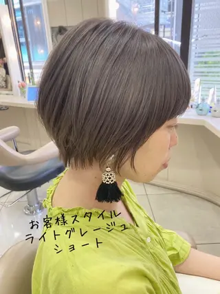 ショート あやかショート 白髪ぼかしのヘアスタイル