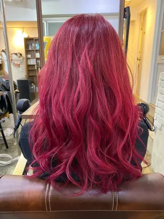 ロング カラー ヘアアレンジ 【艶髪×韓国風】 毛流れ職人 RYOのヘアスタイル