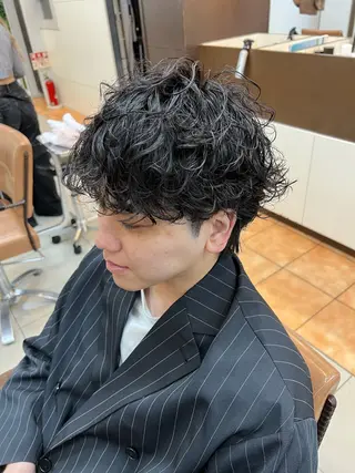 パーマ メンズ メンズパーマ/カット /森本翔大のヘアスタイル