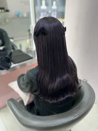 ロング カラー ヘアアレンジ yuuna モデル募集中🤍のヘアスタイル
