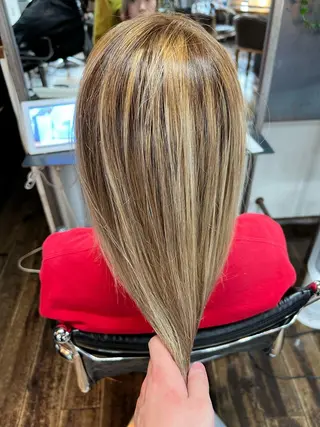 セミロング カラー ヘアアレンジ ✨前田 優・2拠点✨ ✨恵比寿・札幌店✨のヘアスタイル