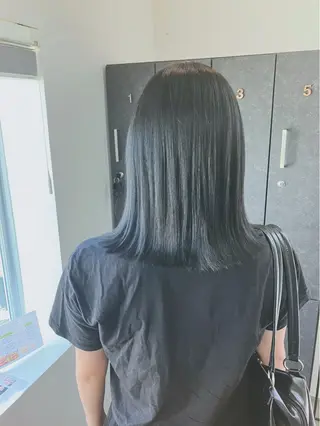 ミディアム カラー 【ツヤ髪特化】 スズキアキエのヘアスタイル