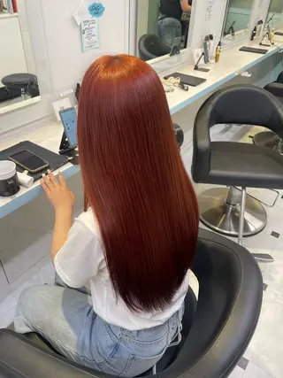 カラー 🇰🇷韓流暖色ヘア 🍒saaya🍒のヘアスタイル