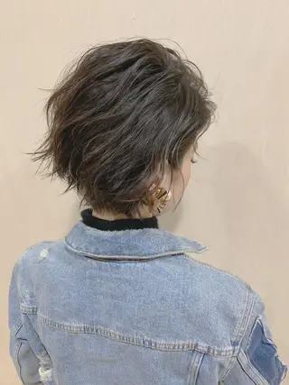 ショート カラー パーマ メンズ特化美容師/ 新井　洸太のヘアスタイル