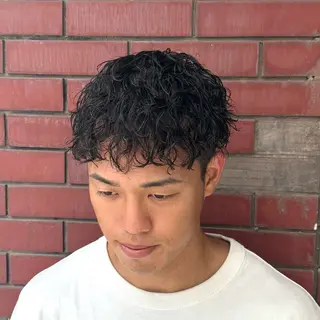 ショート メンズ 柏メンズカットパーマ NO.1タイチのヘアスタイル