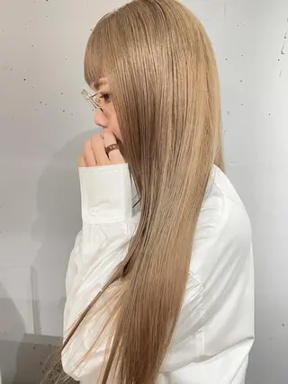ロング カラー 東 みのりのヘアスタイル