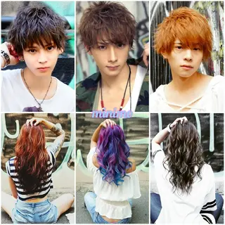 ショート カラー 東心斎橋☆豆柴 🐾倶楽部のヘアスタイル
