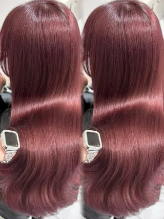 ロング カラー 盛れる顔周り🤍渋谷 Risa🎀のヘアスタイル