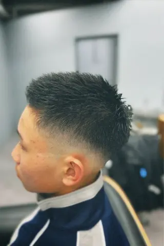 ショート メンズ 池袋メンズパーマ フェード純平のヘアスタイル