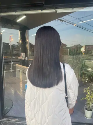ロング カラー マキノ キョウカのヘアスタイル