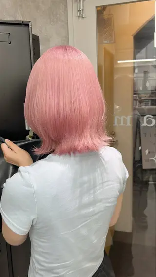 セミロング カラー 💕ブリーチ/ヘアメ 🎀YUUKAのヘアスタイル