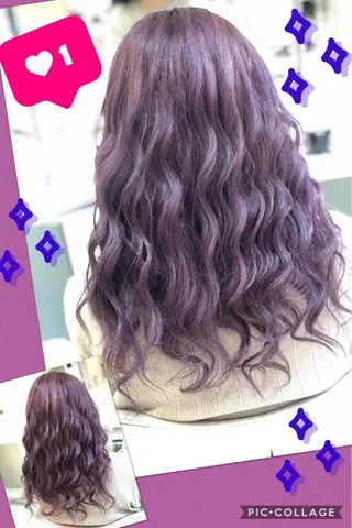 ロング カラー 永島 桜のヘアスタイル