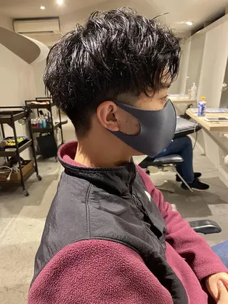 ショート パーマ メンズ 小顔ショート/ボブ/ 川口京佑のヘアスタイル