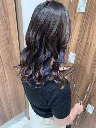 ロング カラー ヘアアレンジ 小白井 由美のヘアスタイル