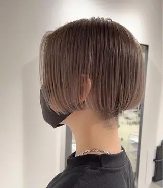 ショート カラー スキバサミを使わない カット🌼唯🌼のヘアスタイル