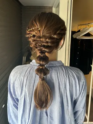 ヘアアレンジ アレンジ/ブラウン カラー HARU🕯のヘアスタイル