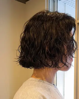 ミディアム パーマ 骨格・似合わせカット 【原宿】Fukaのヘアスタイル