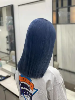 セミロング 名古屋ハイトーン/ 🐶ブリーチ専門店のヘアスタイル