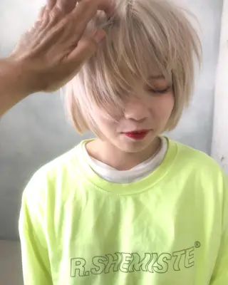 ショート カラー welring hair salonのヘアスタイル