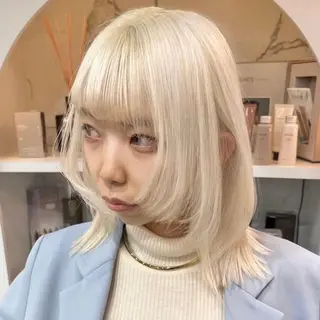 ミディアム カラー エクステモデル募集 💗大阪梅田/川上のヘアスタイル