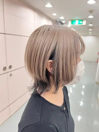 ショート カラー マンツーマン女性 美容師 奏のヘアスタイル