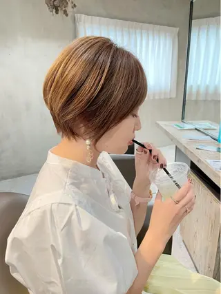ショート 🌹ハッシュカット、 レイヤー韓国ヘア🌹のヘアスタイル