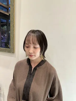 ショート 高槻裕二 ショートボブ縮毛矯正のヘアスタイル