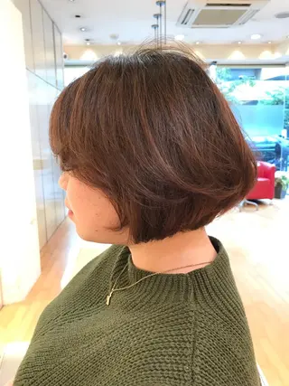 ショート ミディアム カラー タジマ ヤスヒサのヘアスタイル