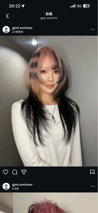 ロング カラー 圧倒的デザイン力 店長🎨RENAのヘアスタイル