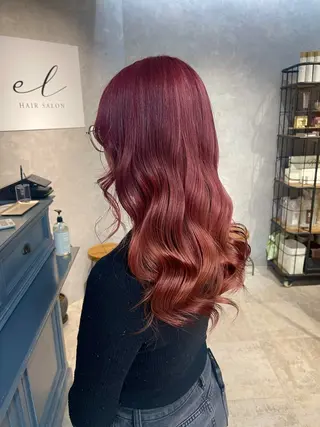 ロング カラー 福西 洋斗のヘアスタイル