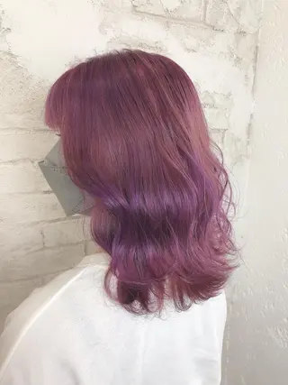 セミロング カラー ️韓国ヘア／レイヤー カットYūka❤️のヘアスタイル