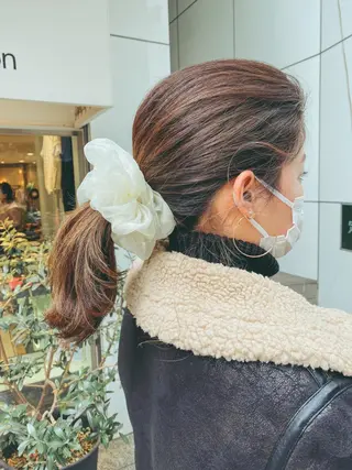 ミディアム カラー ヘアアレンジ 透明感カラー🫧ヘア セット🫧松本菜月の眉毛・アイブロウイメージ