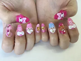 ネイル 💎🐰 saki. m 🐰💎のネイルデザイン