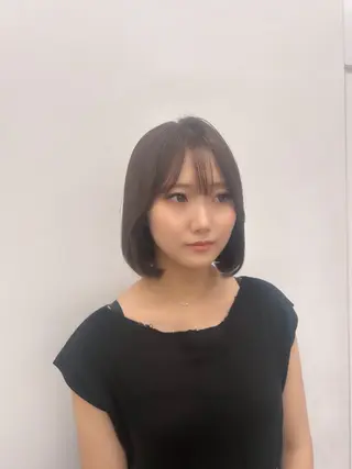 ミディアム カラー パーマ ヘアアレンジ メンズ キッズ ブリーチなしカラー/ ブラウン/レイヤーのヘアスタイル