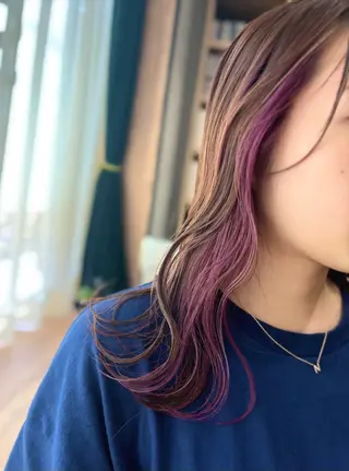 セミロング カラー 中川 もえか【明石】のヘアスタイル