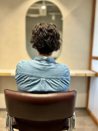 ショート くせ毛カット終着点 カワサキトオル溝の口のヘアスタイル