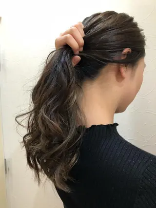 セミロング ヘアアレンジ IVY villa Suzu.のヘアスタイル