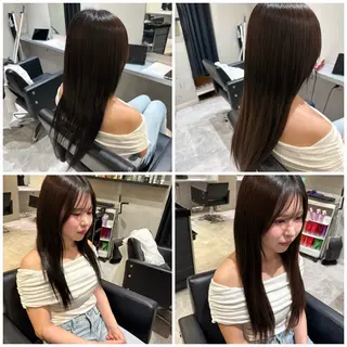 ロング 髪質改善 艶髪矯正 エクステ かいり✂️のヘアスタイル