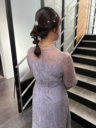 ミディアム ヘアアレンジ mao | 柔らか艶カラー🫧のヘアスタイル